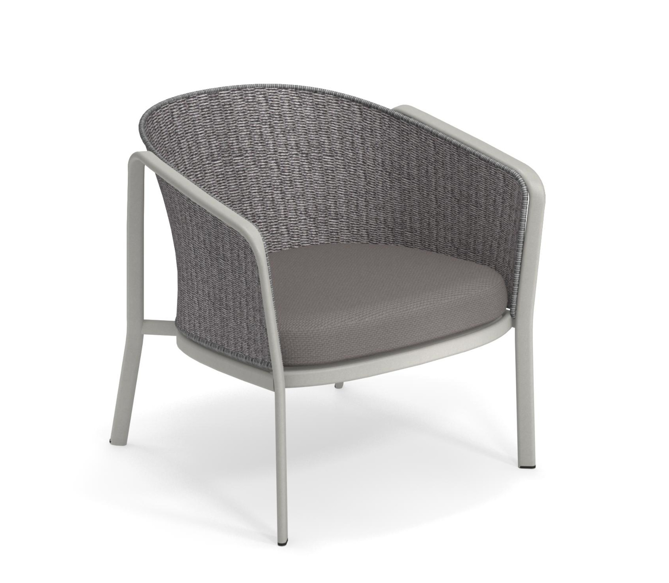 Carousel Loungesessel Thick Twist 1216, dunkelblau / grau