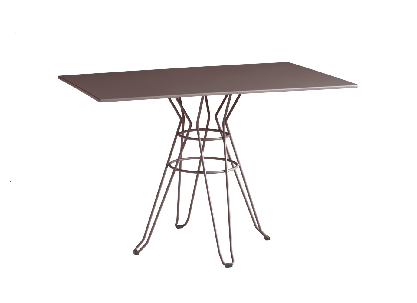 Capri Bistrotisch, 110 x 70 cm, schokoladenbraun