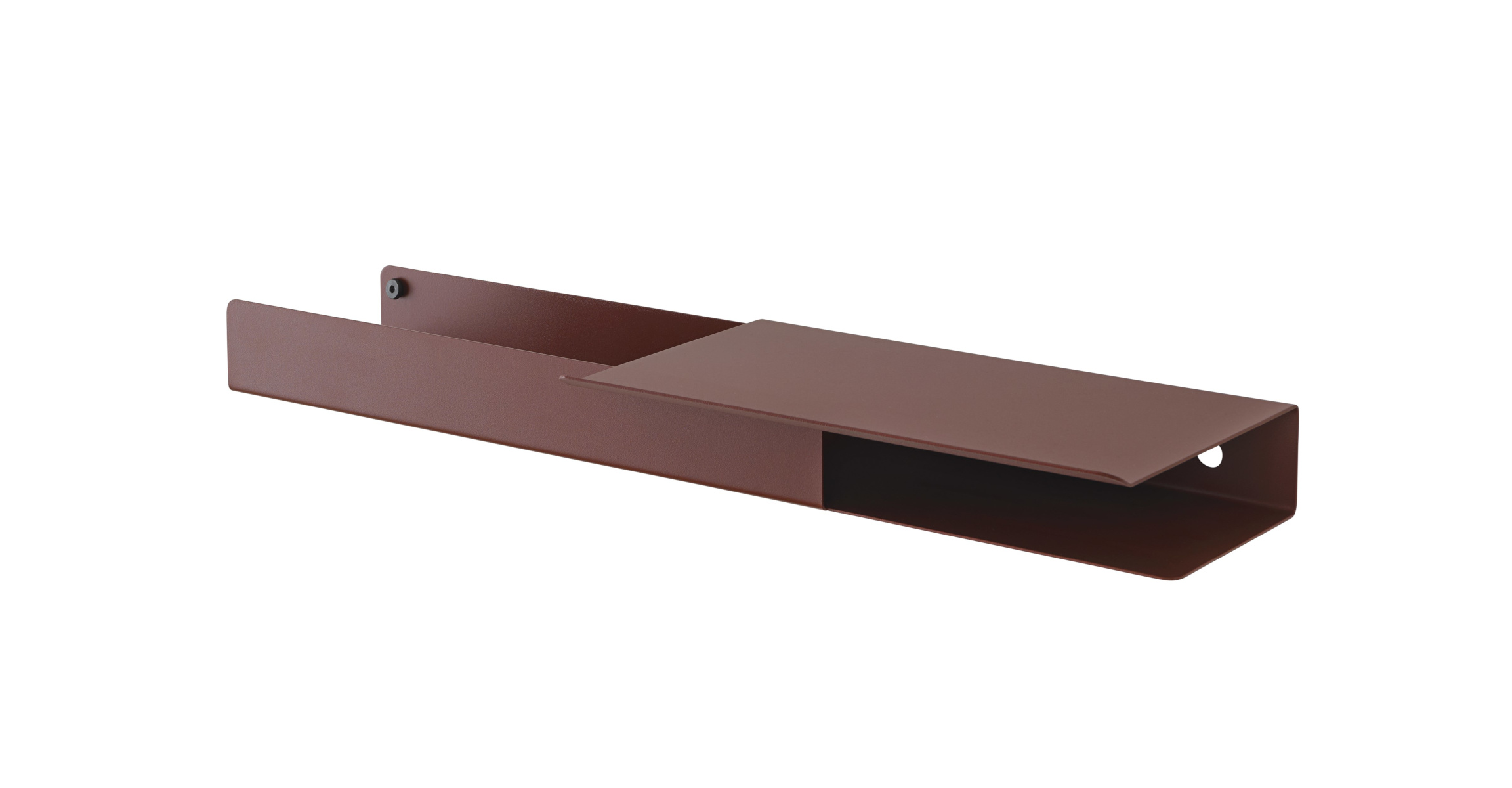 Folded Platform Wandregal, 62 x 5 cm, schwarz