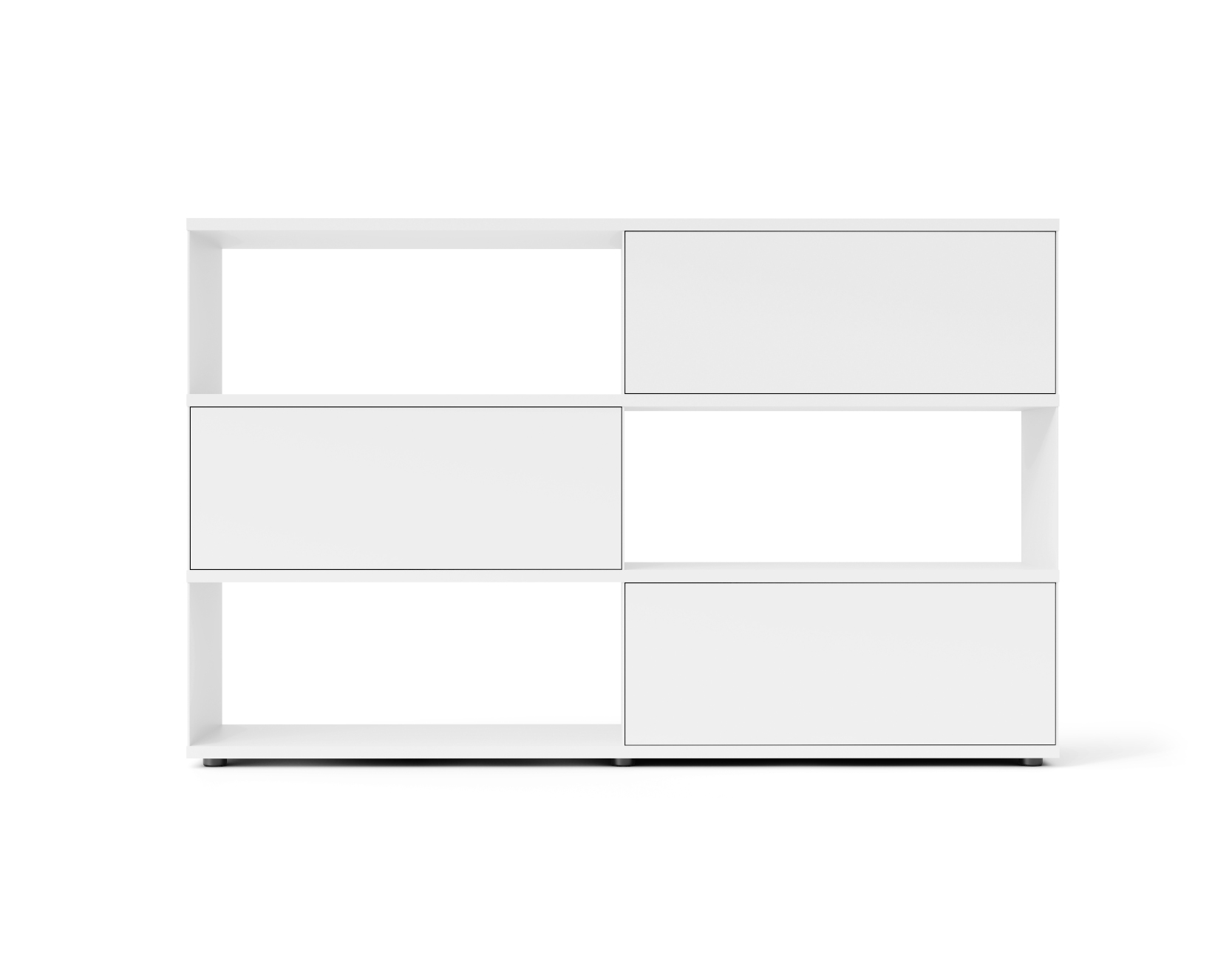 Flow Q Regal, 200 x 124 cm, weiß