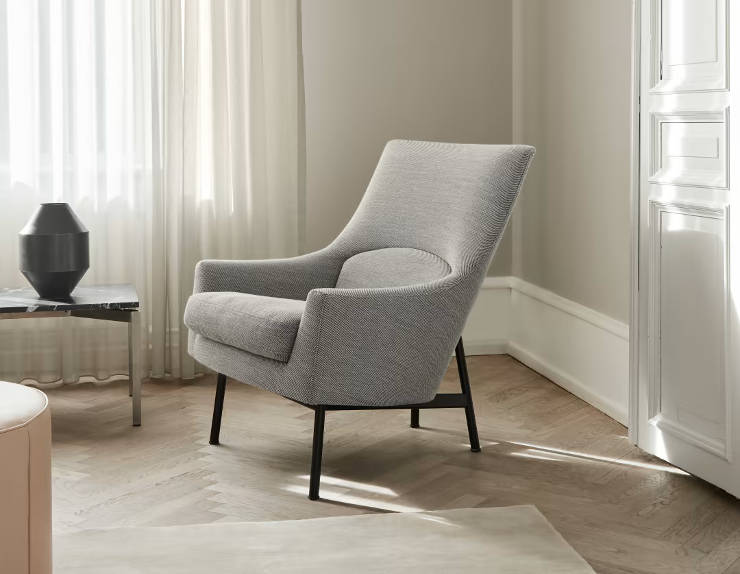 Armchair metal discount