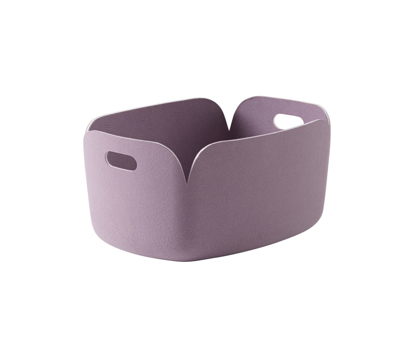 Muuto Restore Aufbewahrungskorb – nachhaltiges Design in Dusty Lilac Muuto Restore Aufbewahrungskorb in Dusty Lilac, nachhaltiger Filzkorb für stilvolle Organisation