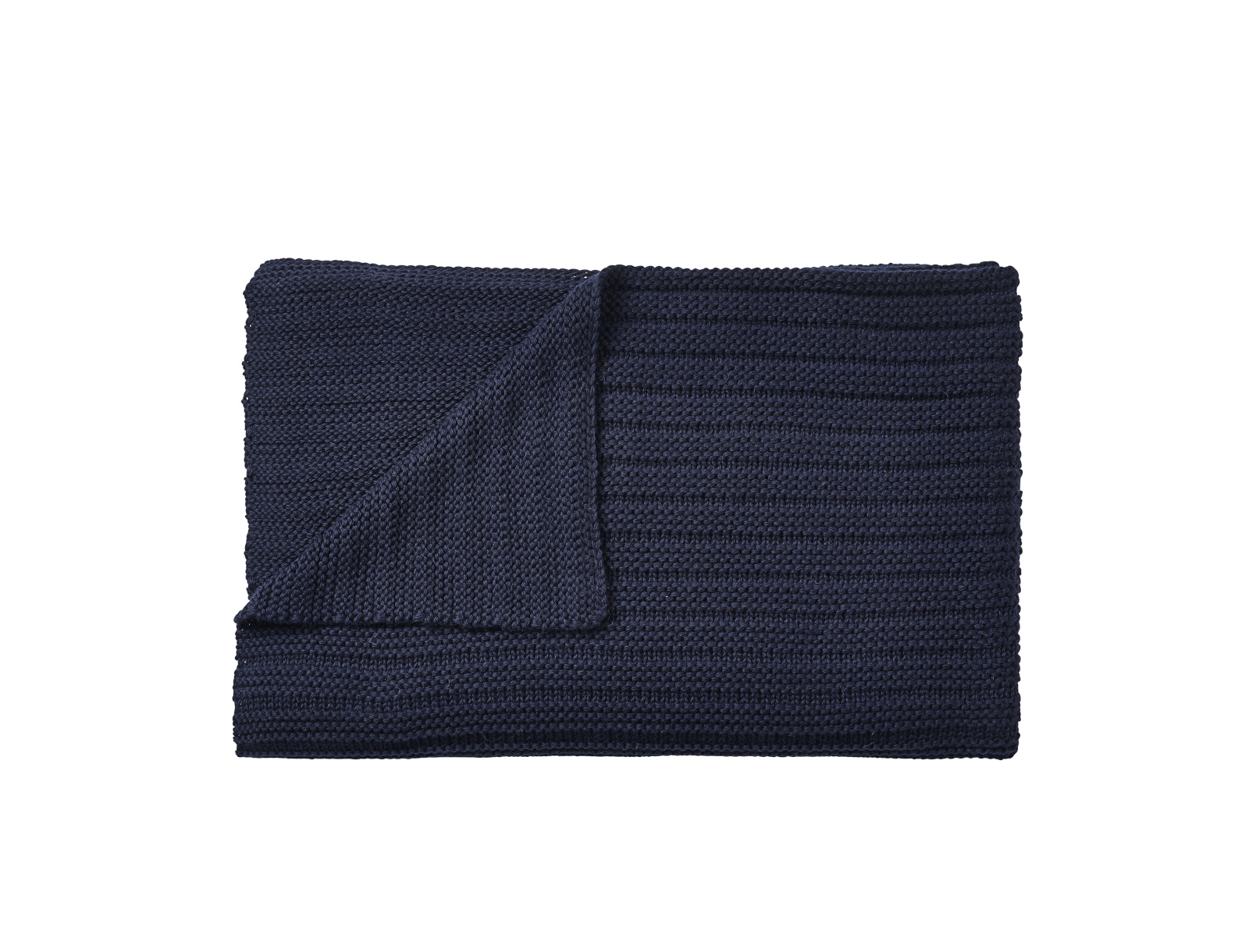 Ample Throw Decke, midnight blue