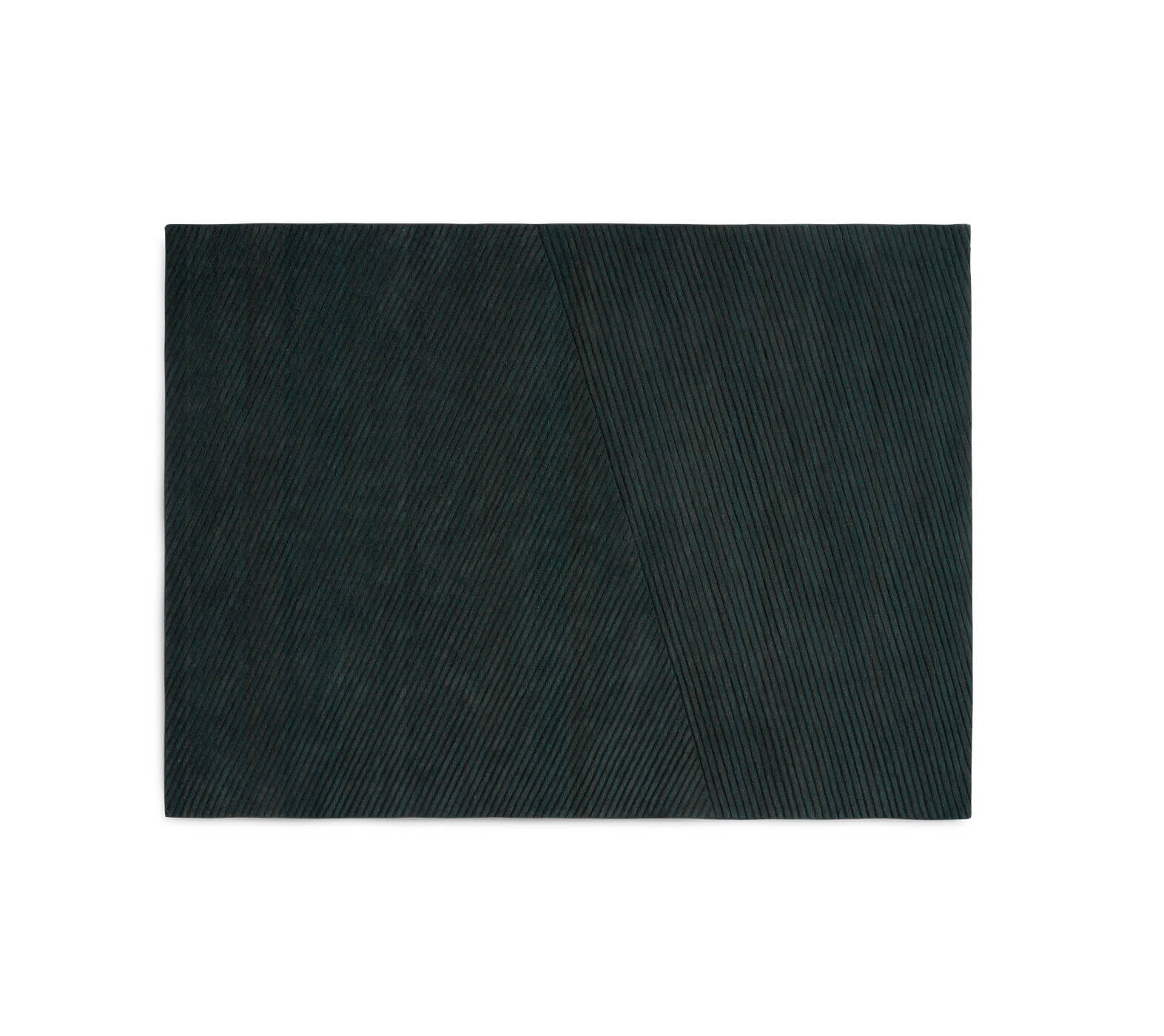 Row Teppich, 170 x 240 cm, dunkelgrün