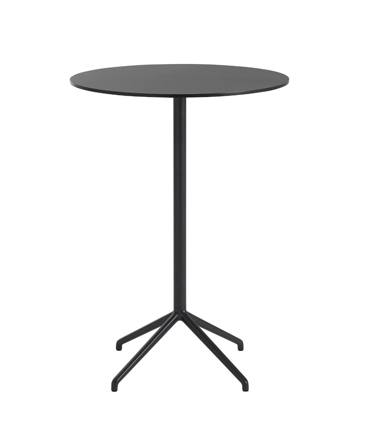 Still Cafe Stehtisch, Ø 75 cm, schwarz nanolaminat / schwarz