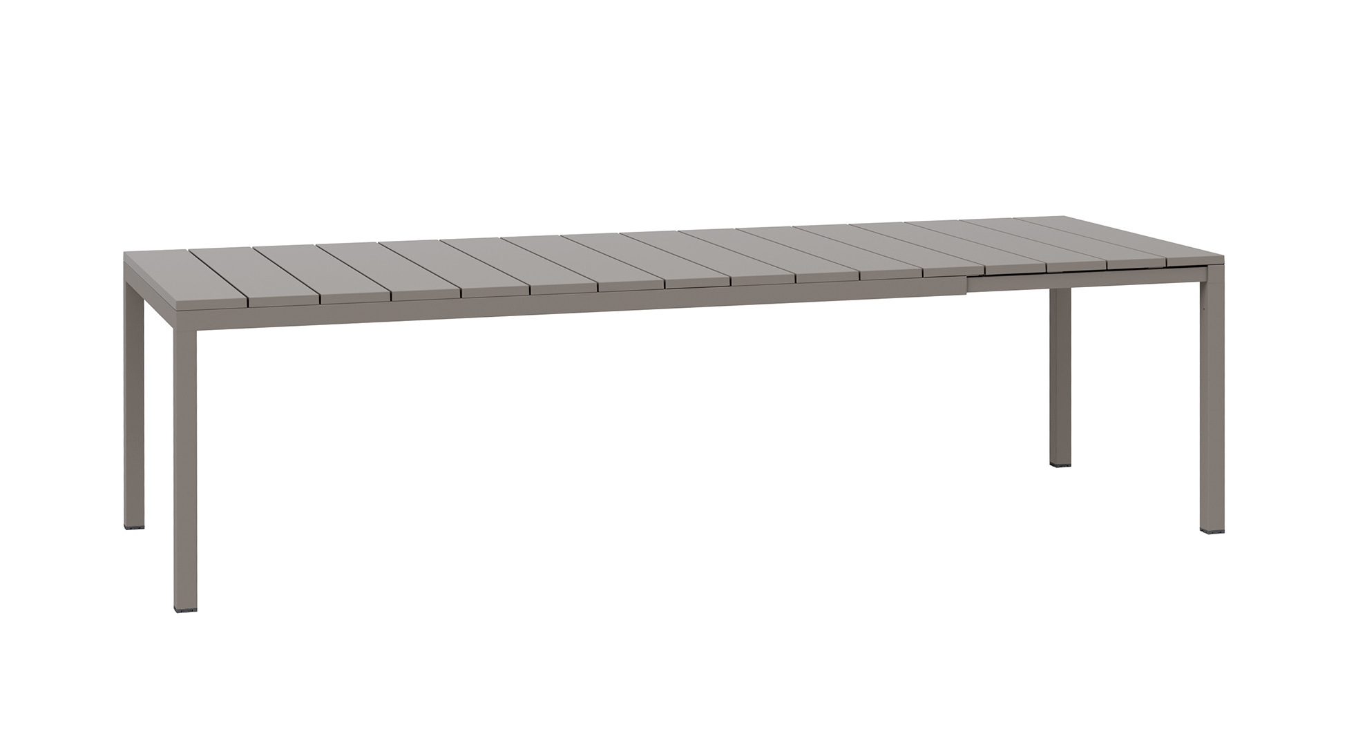 Nardi Rio Ausziehtisch 210 cm, tortora, Outdoor-Tisch, wetterfest, robust, italienisches Design, langlebig