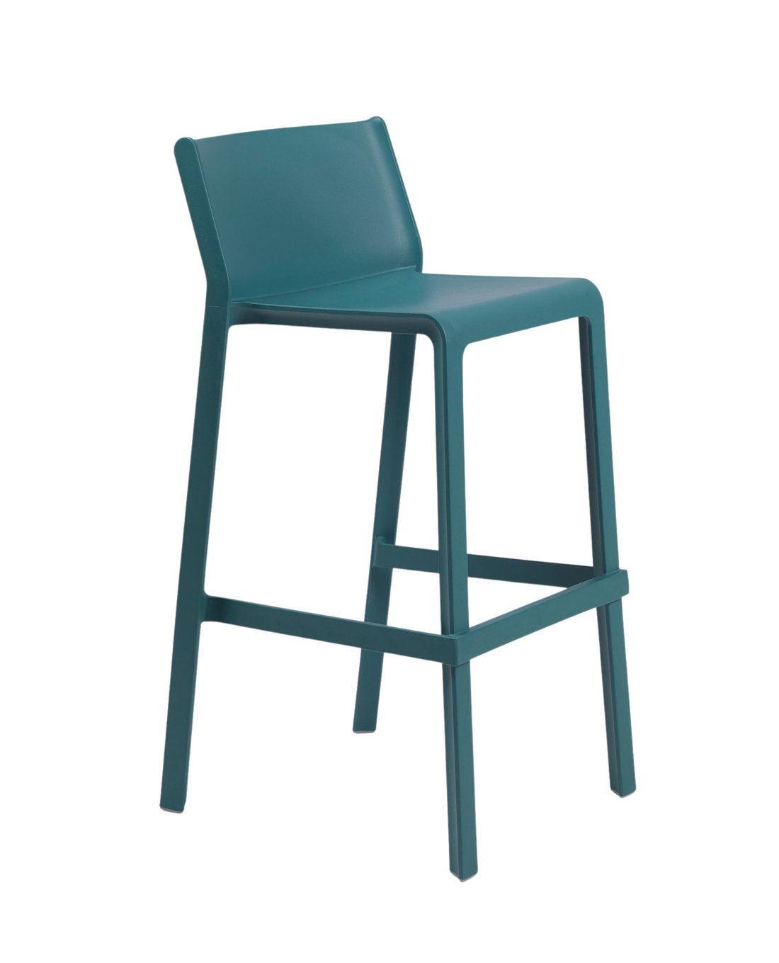 Nardi Trill Barhocker 76 cm, ottanio, wetterfest, leicht, stapelbar, modernes italienisches Outdoor-Design