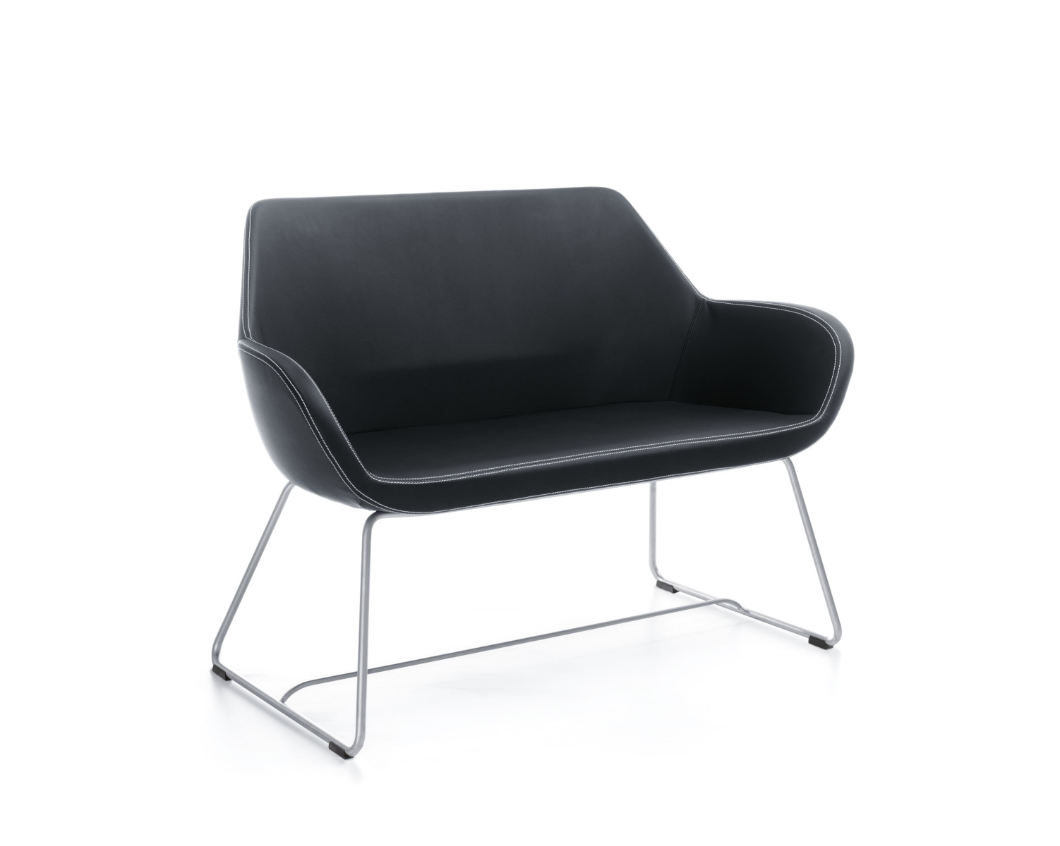 Profim Fan 20V Sofa als 2-Sitzer mit stabilem Kufengestell für Büro und Wartezimmer