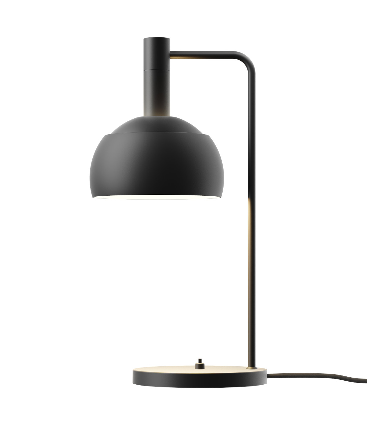 Louis Poulsen FJ Elements Tischleuchte schwarz, modernes Design, elegante Beleuchtung für Wohn- und Arbeitsbereiche