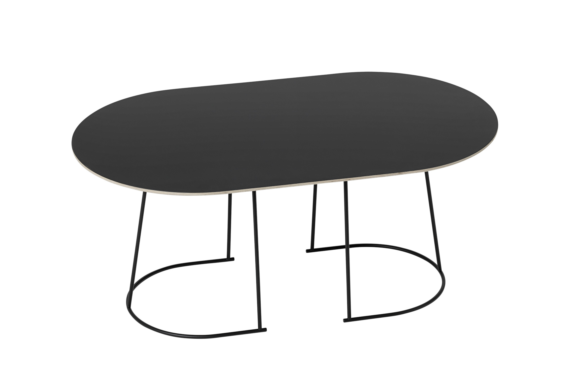 Airy Couchtisch, medium, schwarz