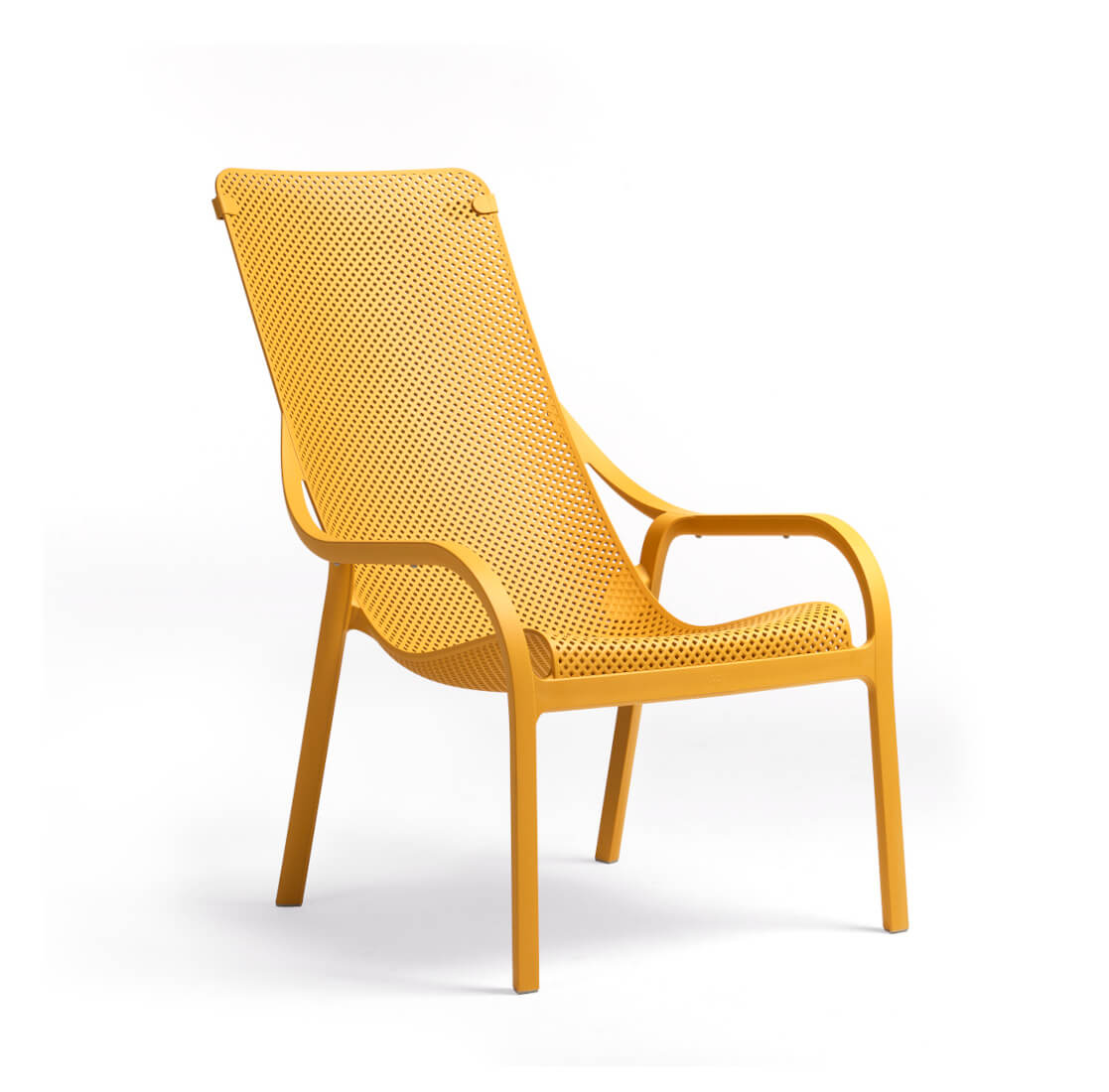Nardi Net Loungesessel senape, Outdoor-Designstuhl, wetterfest, leicht, langlebig, italienisches Design