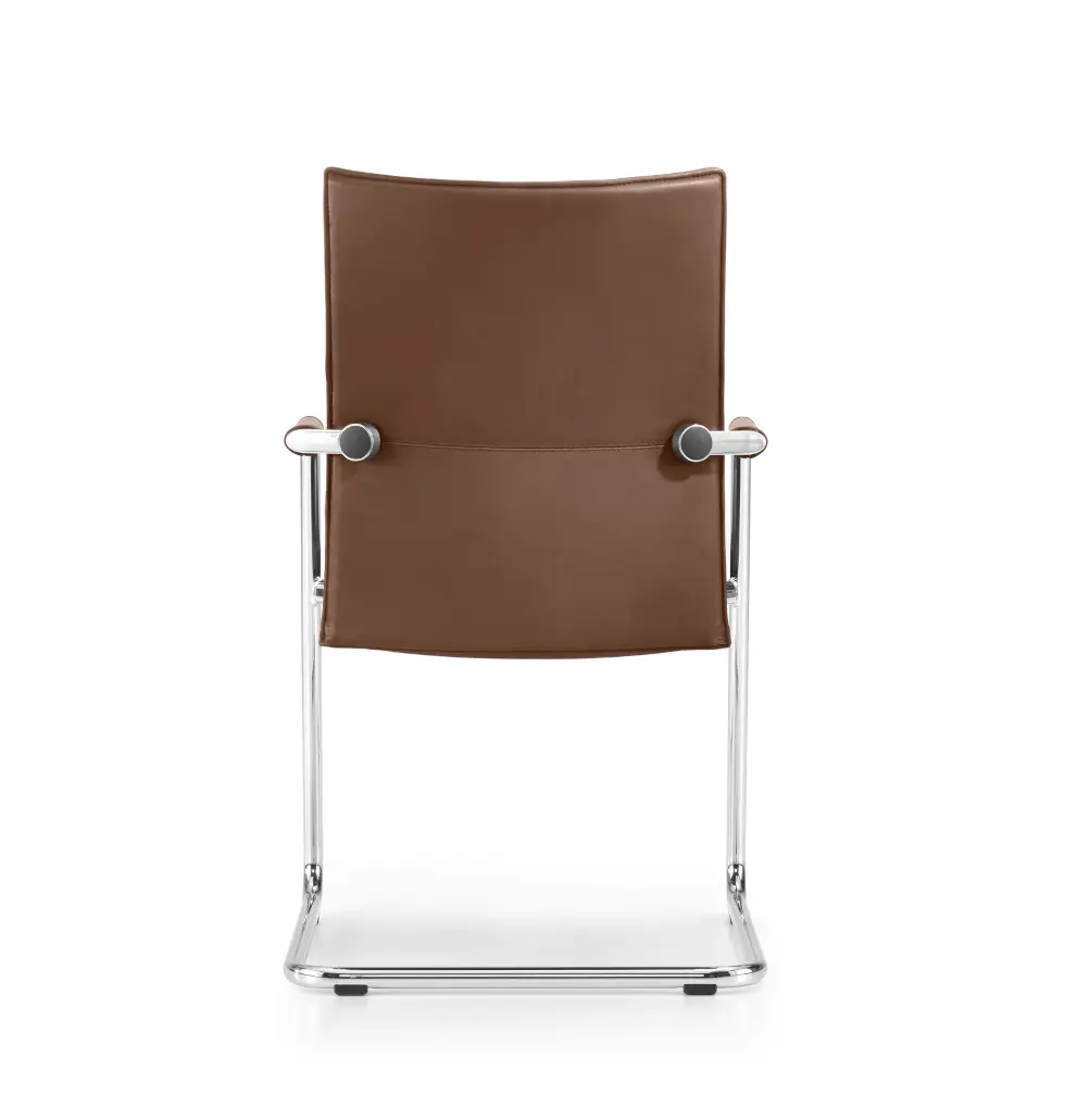 Girsberger Diagon Executive Freischwinger in der Rückansicht mit klarer Linienführung und elegantem Gestell.
