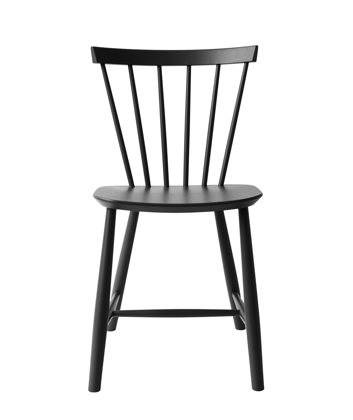 FDB Møbler J46 Stuhl, nordischer Design-Stuhl, ergonomisch, Buche schwarz, langlebig, funktional, nachhaltig