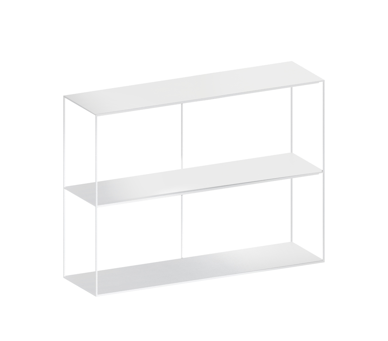 Slim Irony Sideboard, 124 x H 82 cm, weiß