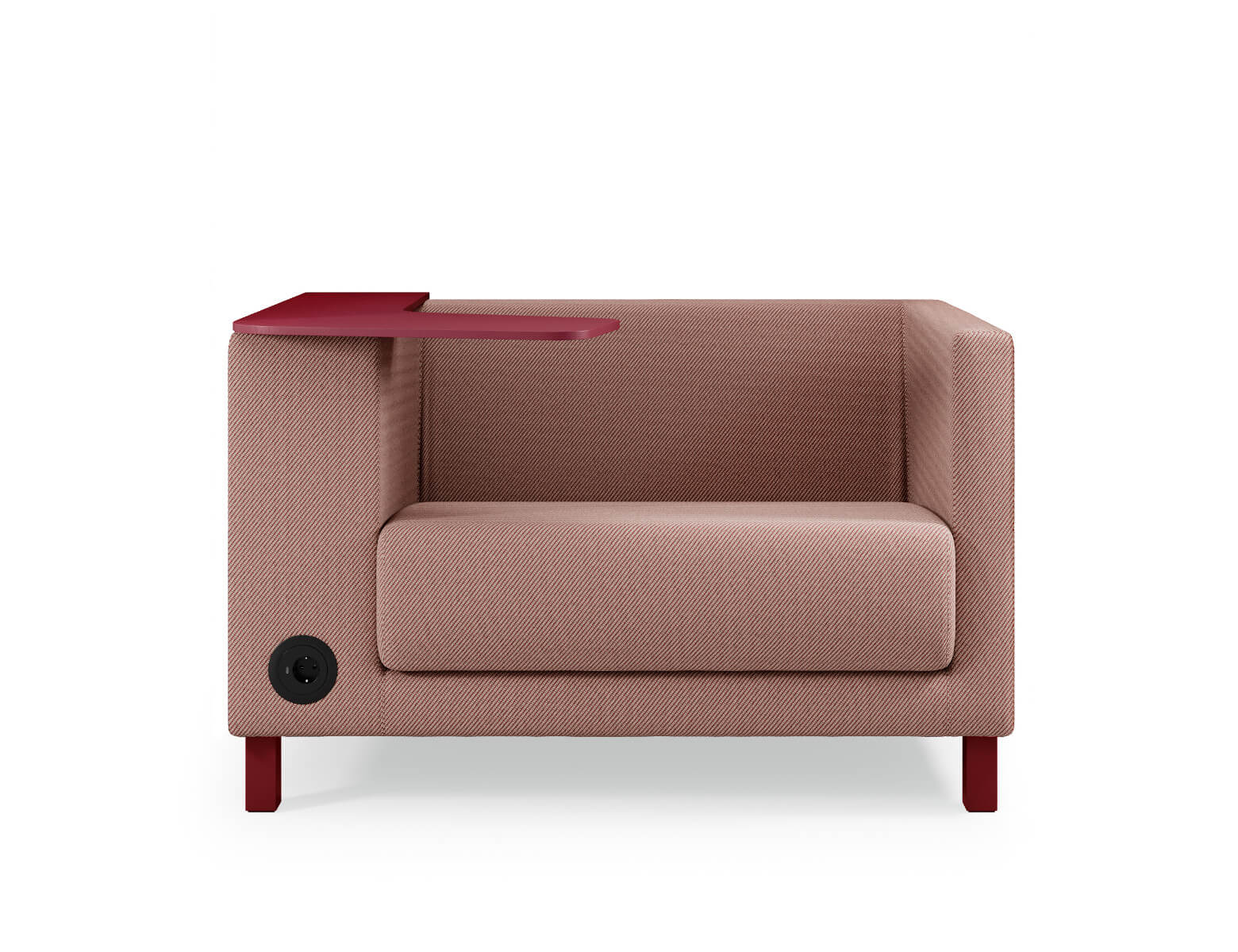 Komfortabler Profim Vancouver Lite VL 1,5 Sessel mit 4-Fuß Metallgestell, leichter und robuster Designstuhl