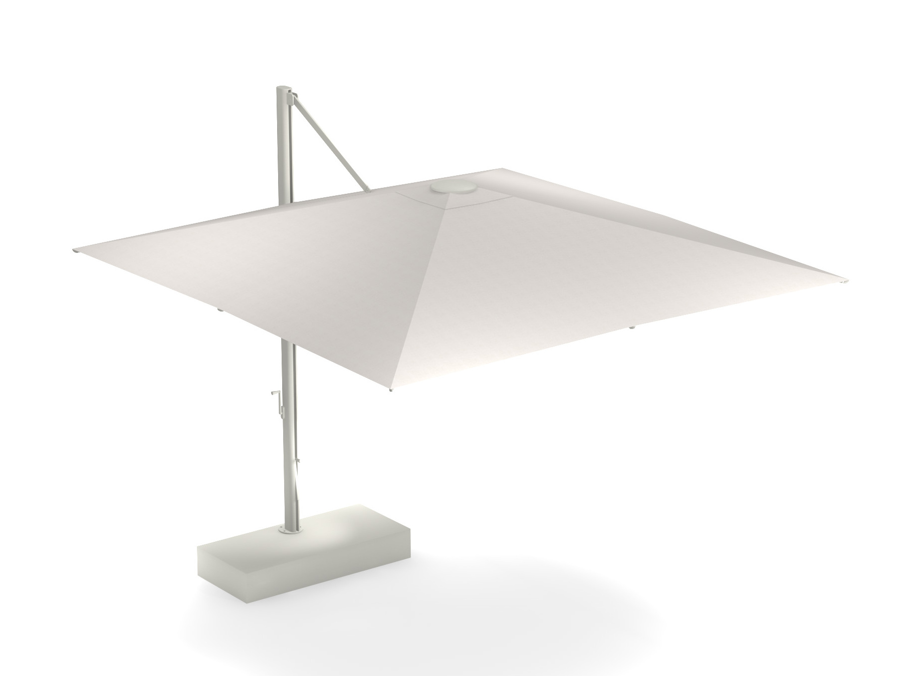 Shade Sonnenschirm, 3x3 m, weiß / weiß