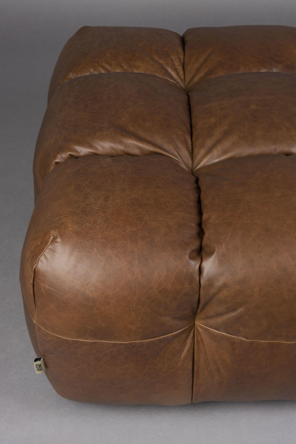Hackman Hocker, leder schokolade