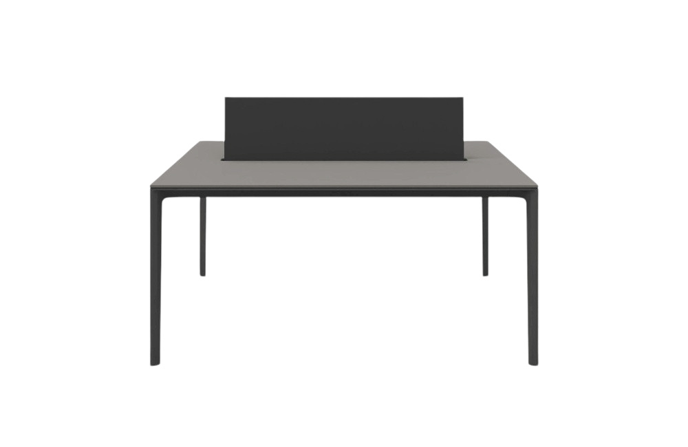 ADD T Privacy Screen Tisch, mit Trennwand