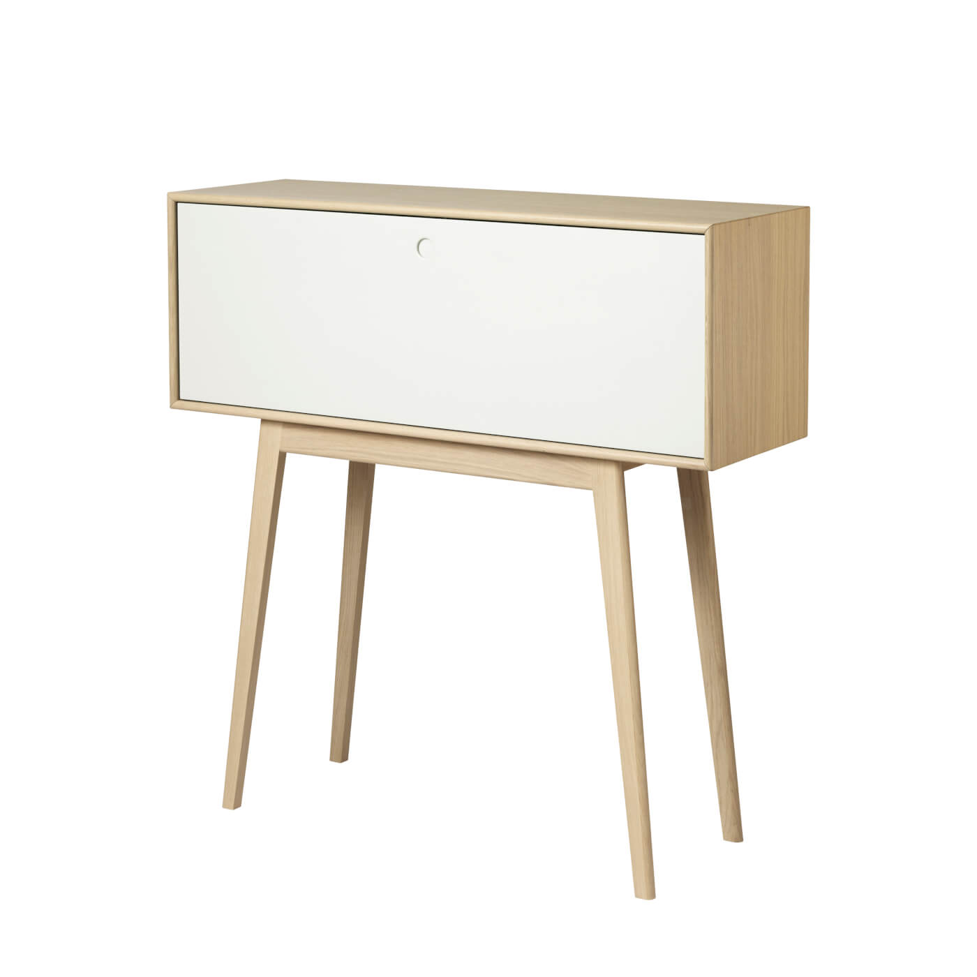 FDB Møbler A84 Butler Kommode, Eiche/weiß, nachhaltige Materialien, funktional, modernes nordisches Möbel