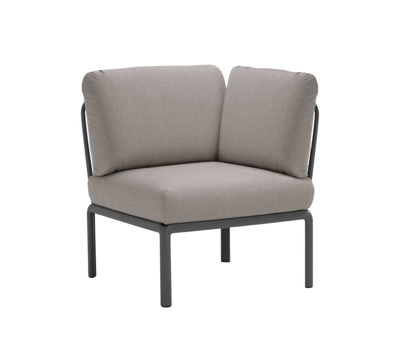 Nardi Komodo Eckelement anthrazit – wetterfestes Design-Outdoor-Sofa Nardi Komodo Modulsofa Eckelement anthrazit, Outdoor-Sofa, wetterfest, langlebig, modernes italienisches Design