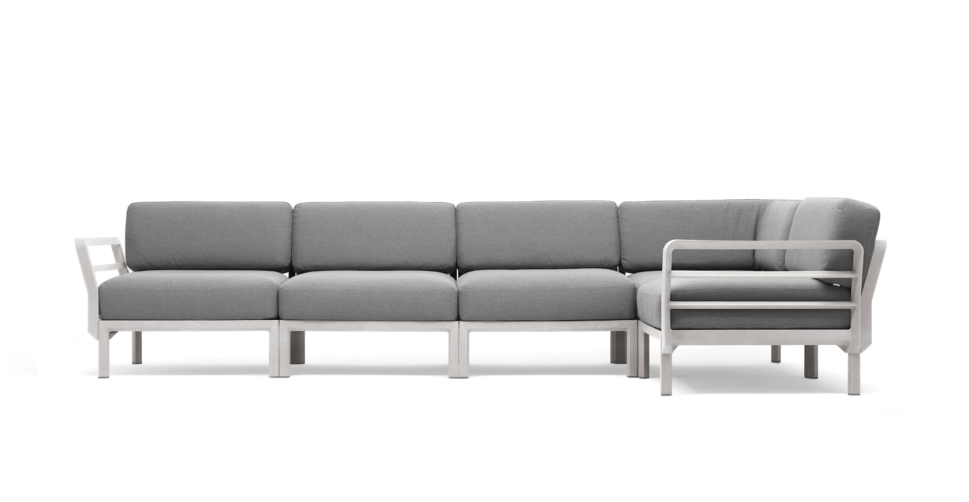 Nardi Maximo 5 Gartensofa gesso/lava Sunbrella, wetterfest, langlebig, italienisches Design, komfortabel