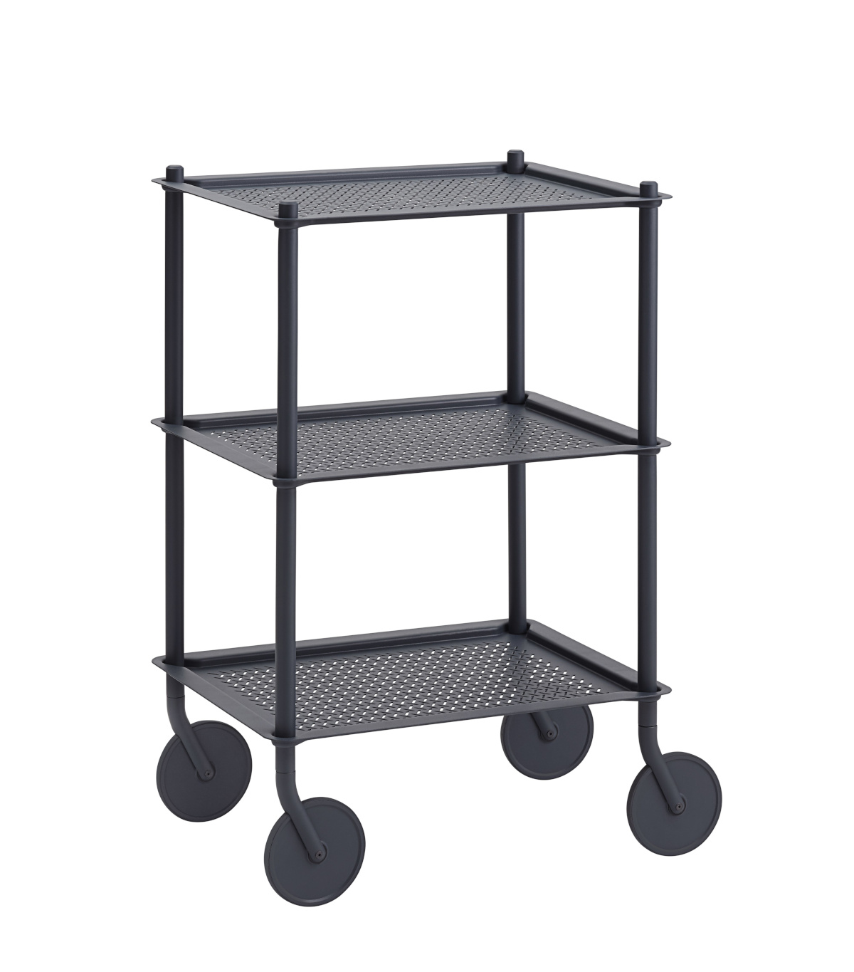 Flow Servierwagen, 3 Etagen, blaugrau