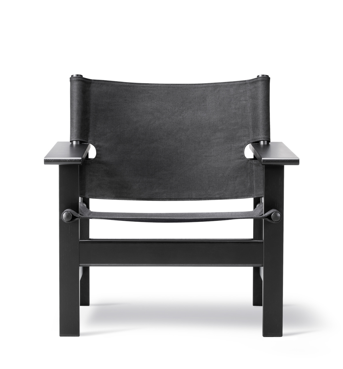 The Canvas Chair, eiche schwarz lackiert / canvas schwarz