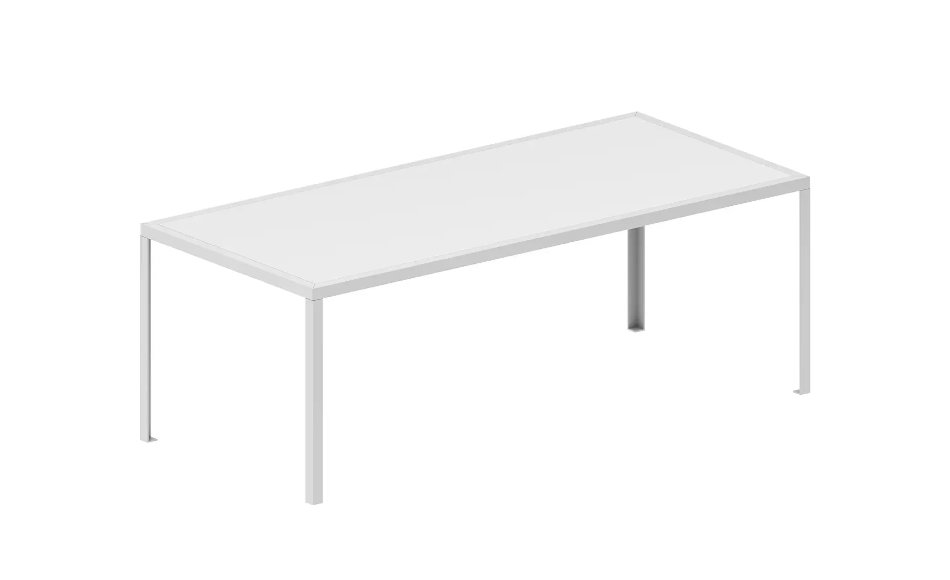 Minimalistischer Zeus Tavolo Esstisch in Weiß für moderne Essbereiche.