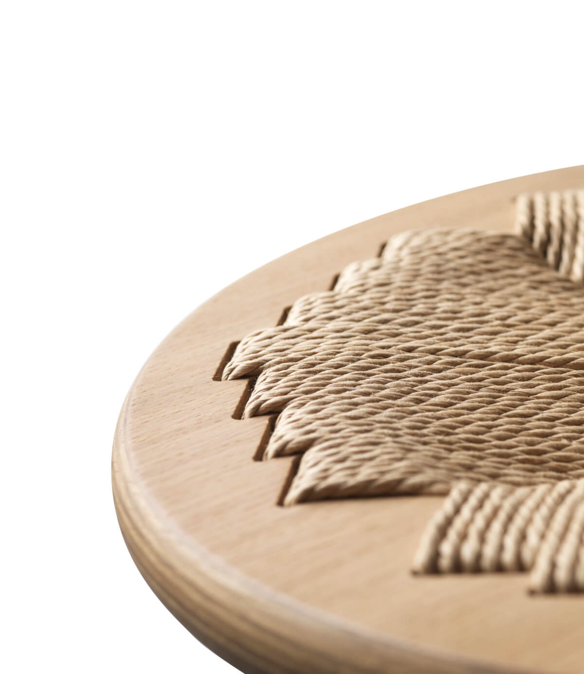 FDB Møbler J165C Barhocker, ergonomisch, Eiche natur, Naturgeflecht, nachhaltig, funktional, nordisches Design