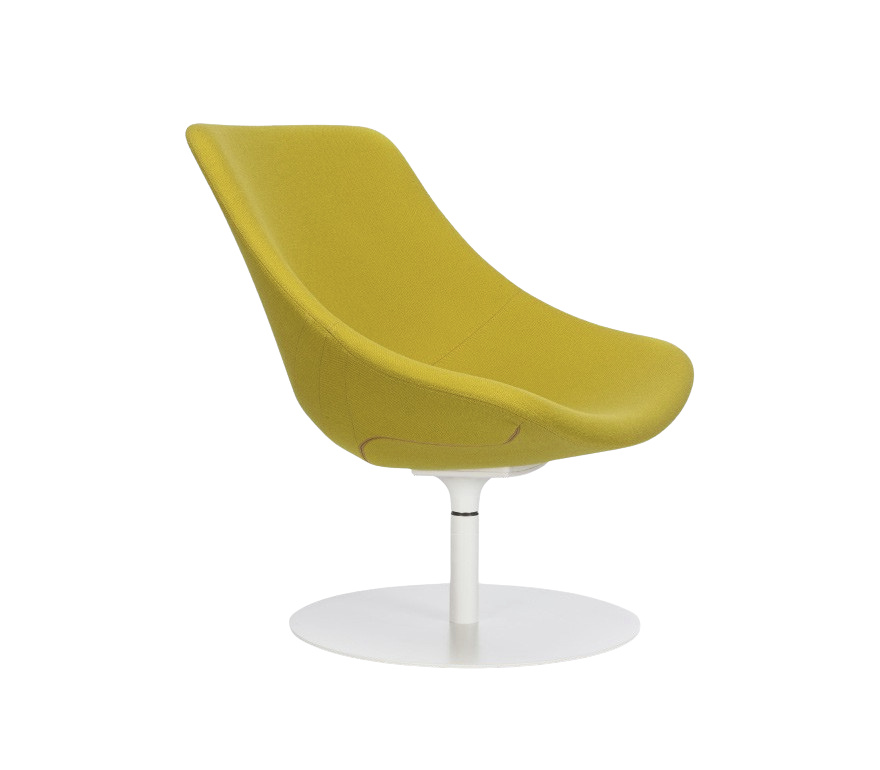 Auki Loungesessel, drehbarem drehgestell mit Bodenplatte