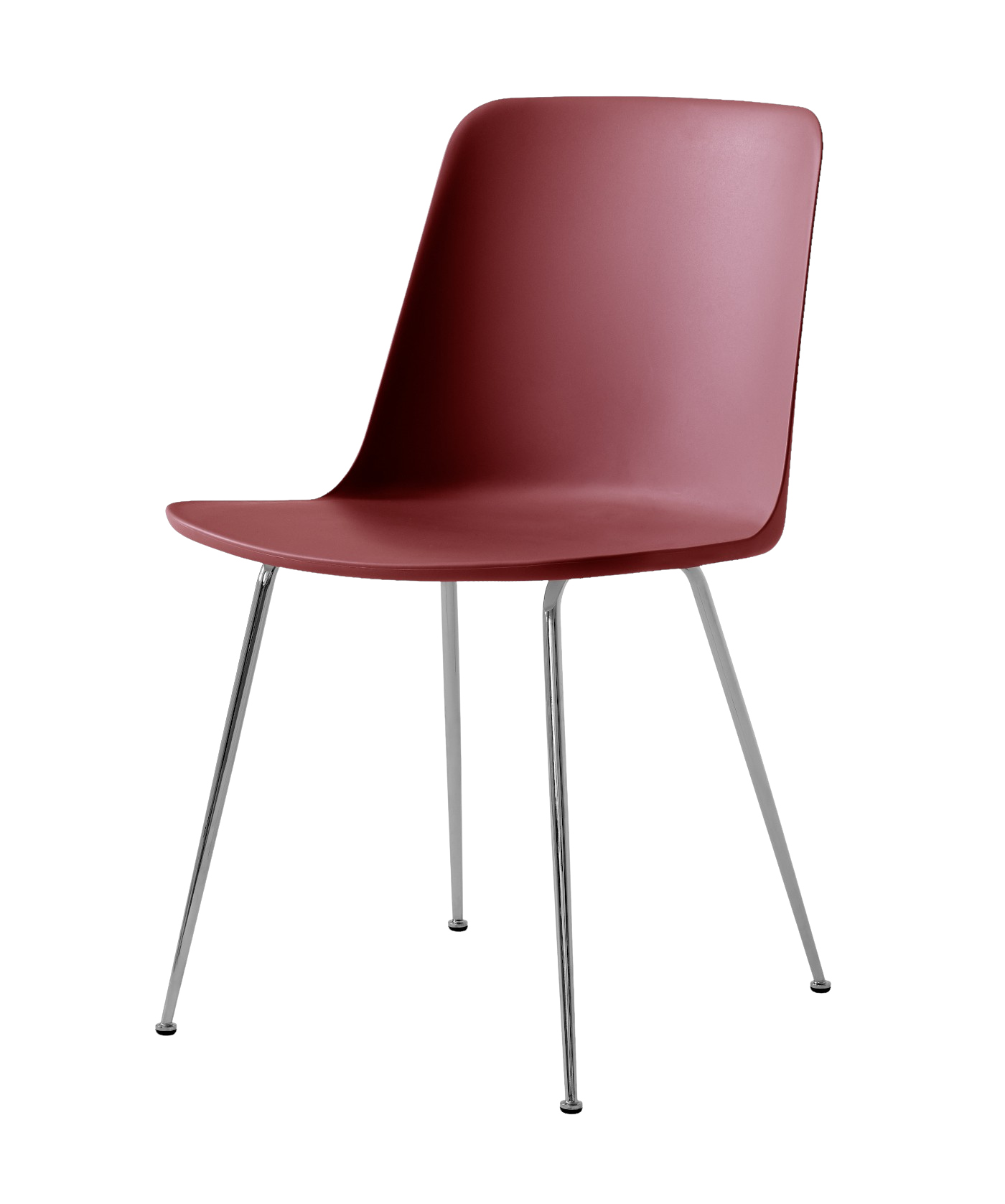 Rely HW6 Stuhl, chrom / red brown Rely HW6 Stuhl, chrom / red brown