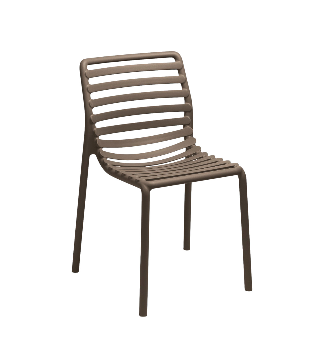 Nardi Doga Gartenstuhl tabacco, Outdoor-Stuhl aus Italien, wetterfest, langlebig, leicht, modernes Design