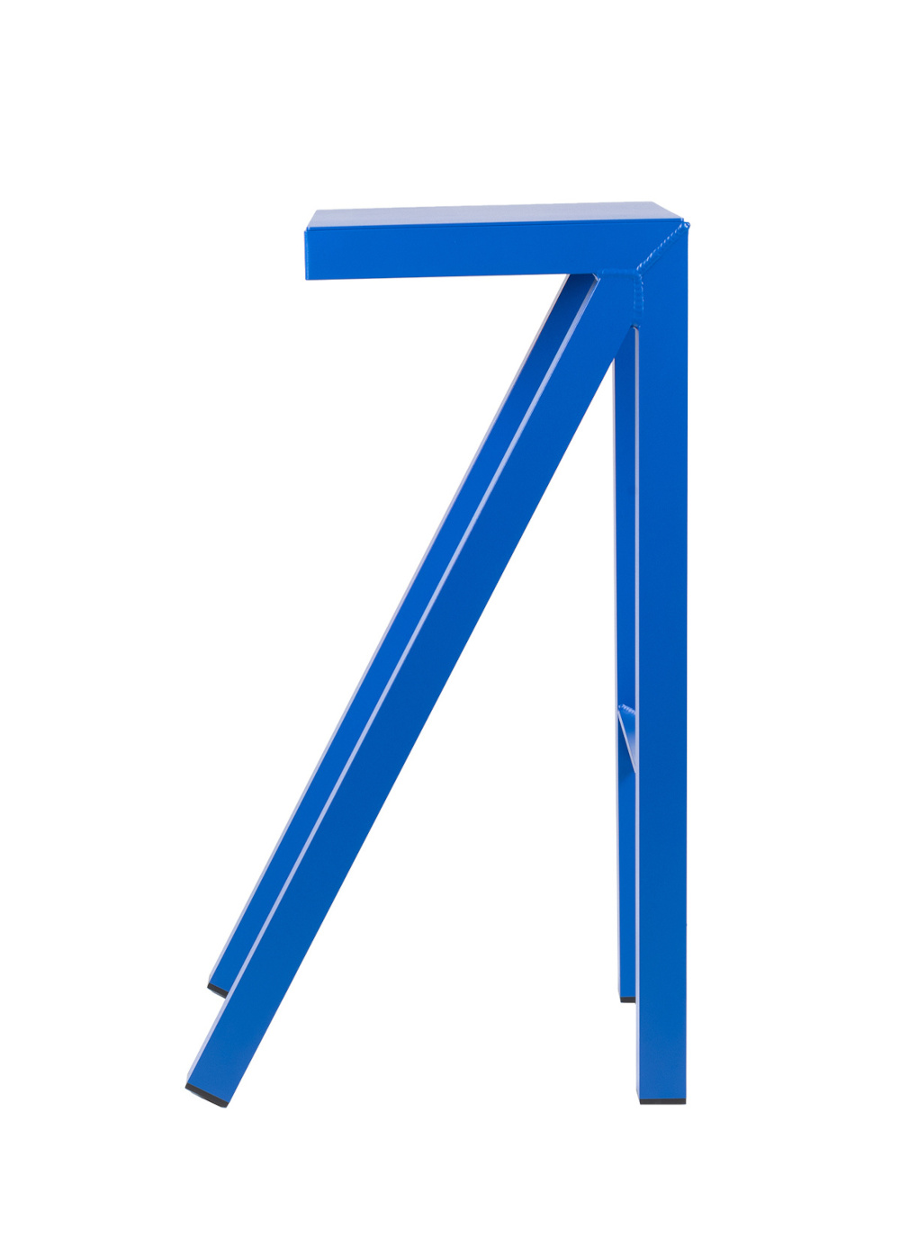 Magis Bureaurama Barhocker 74 cm, blau, ergonomischer italienischer Barhocker, modernes Design