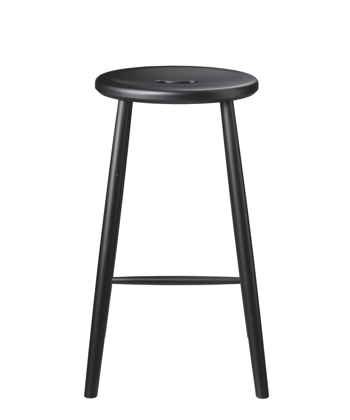 FDB Møbler J27C Barhocker, ergonomisch, Buchenholz schwarz, nachhaltiges nordisches Design, langlebig