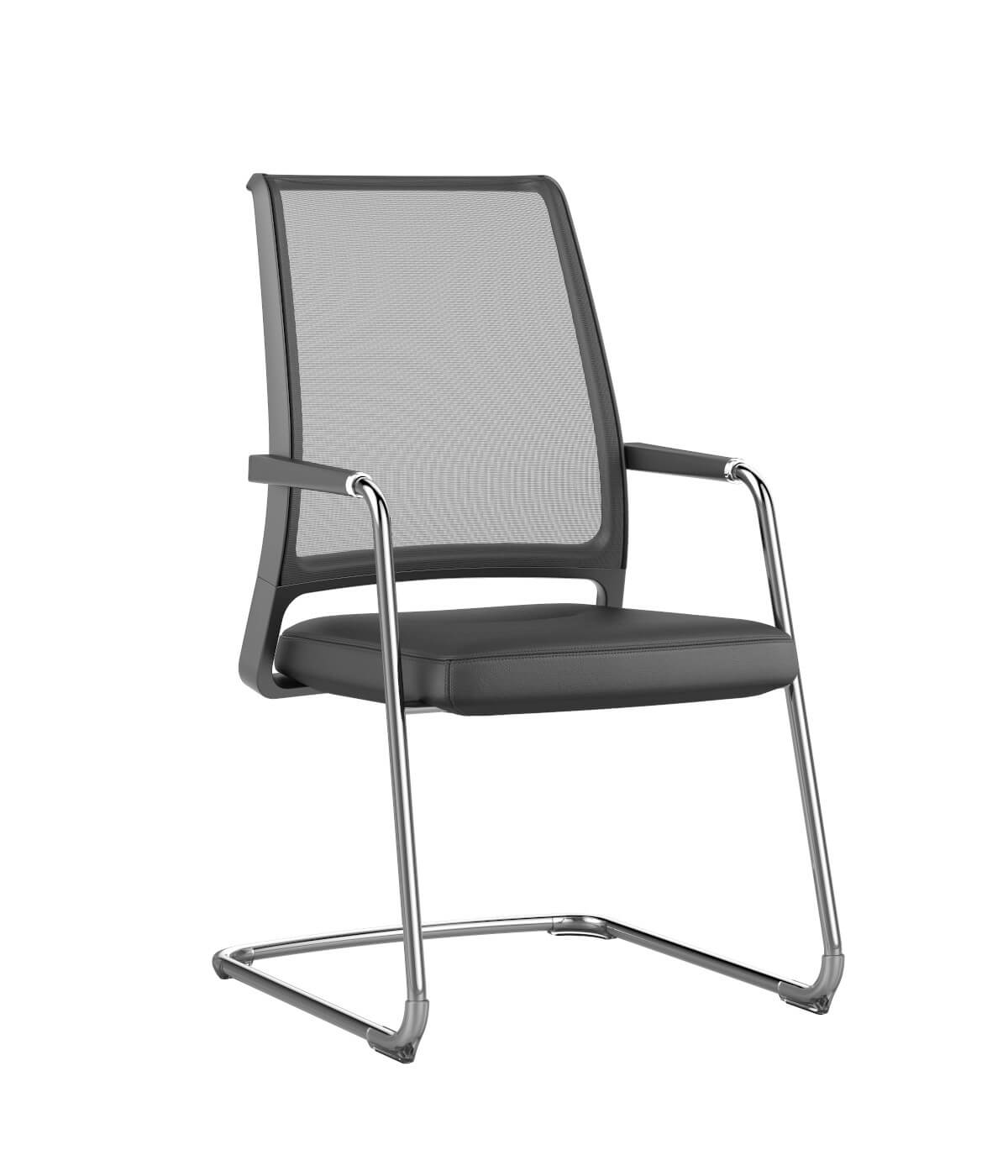 Interstuhl VINTAGEis5 57V7 Besucherstuhl mit ergonomischer Form und elegantem Design für Konferenz und Büro.