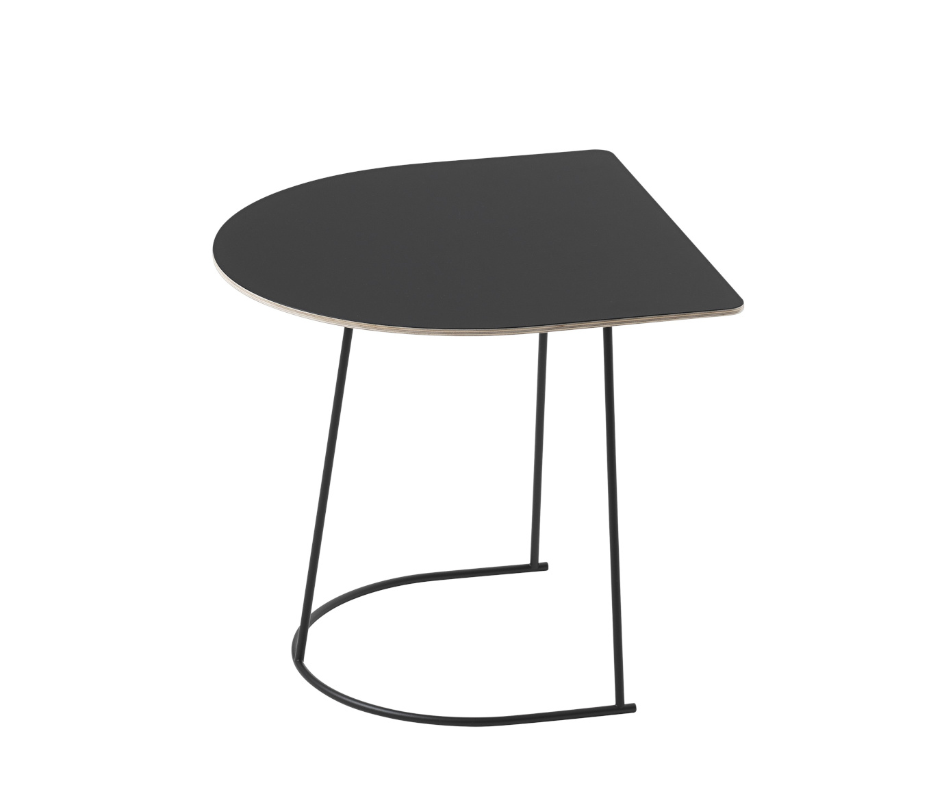 Airy Beistelltisch, half size, schwarz Airy Beistelltisch, half size, schwarz