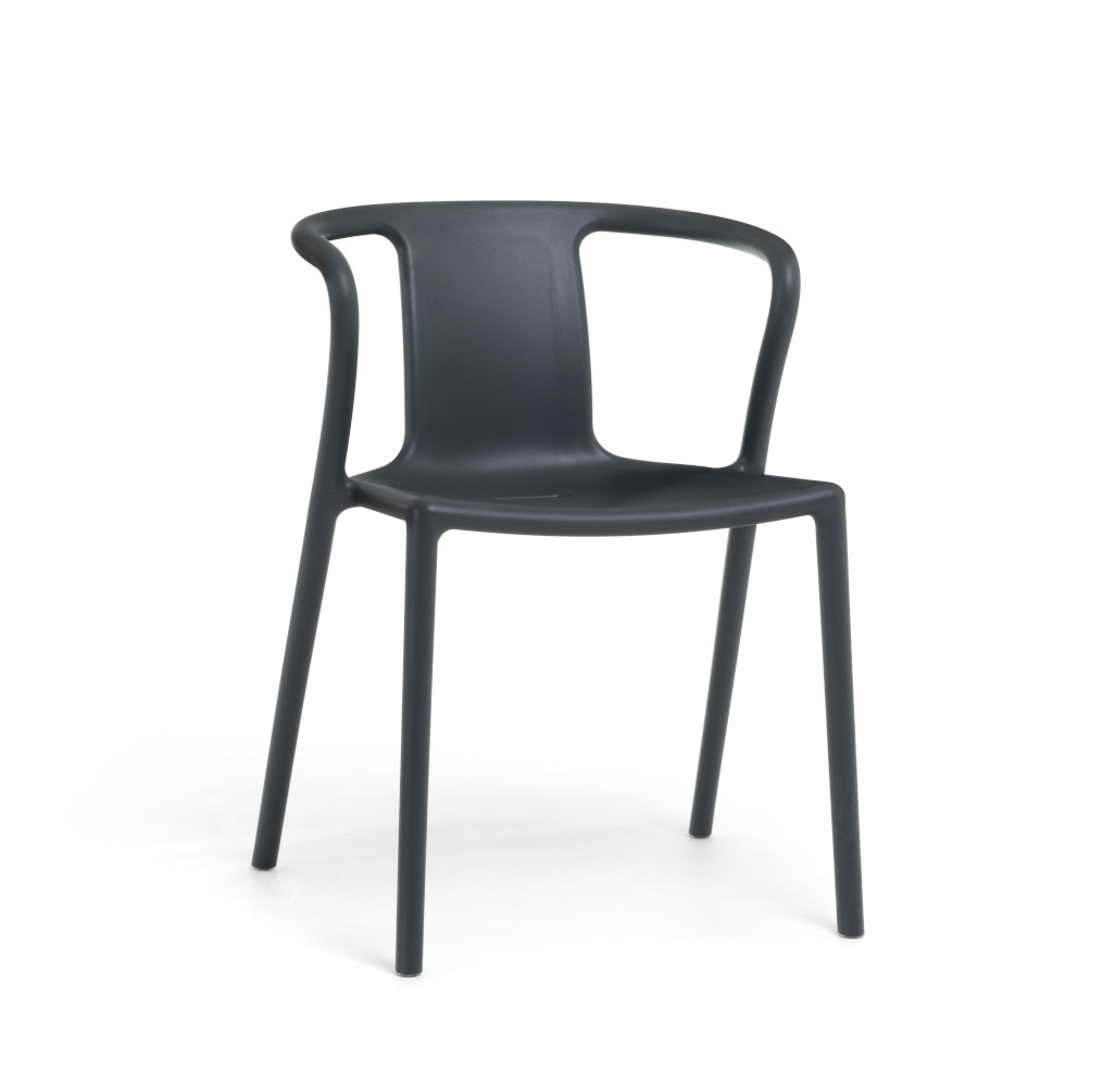Magis Air-Armchair anthrazitgrau – ergonomischer Design-Stuhl Magis Air-Armchair anthrazitgrau, italienischer Armlehnstuhl, ergonomisch, leicht, modernes Design