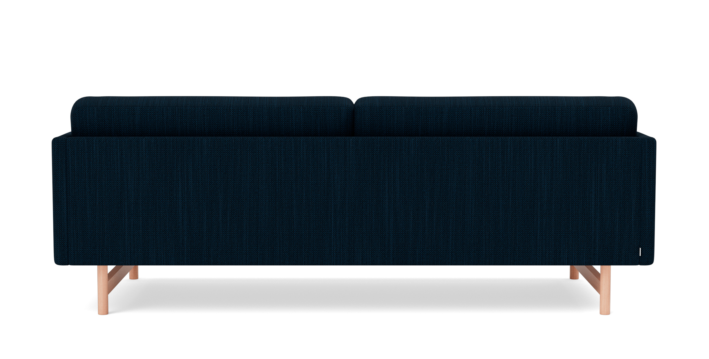 Calmo Sofa 2-Sitzer, 95 cm, schwarz / re-wool 128