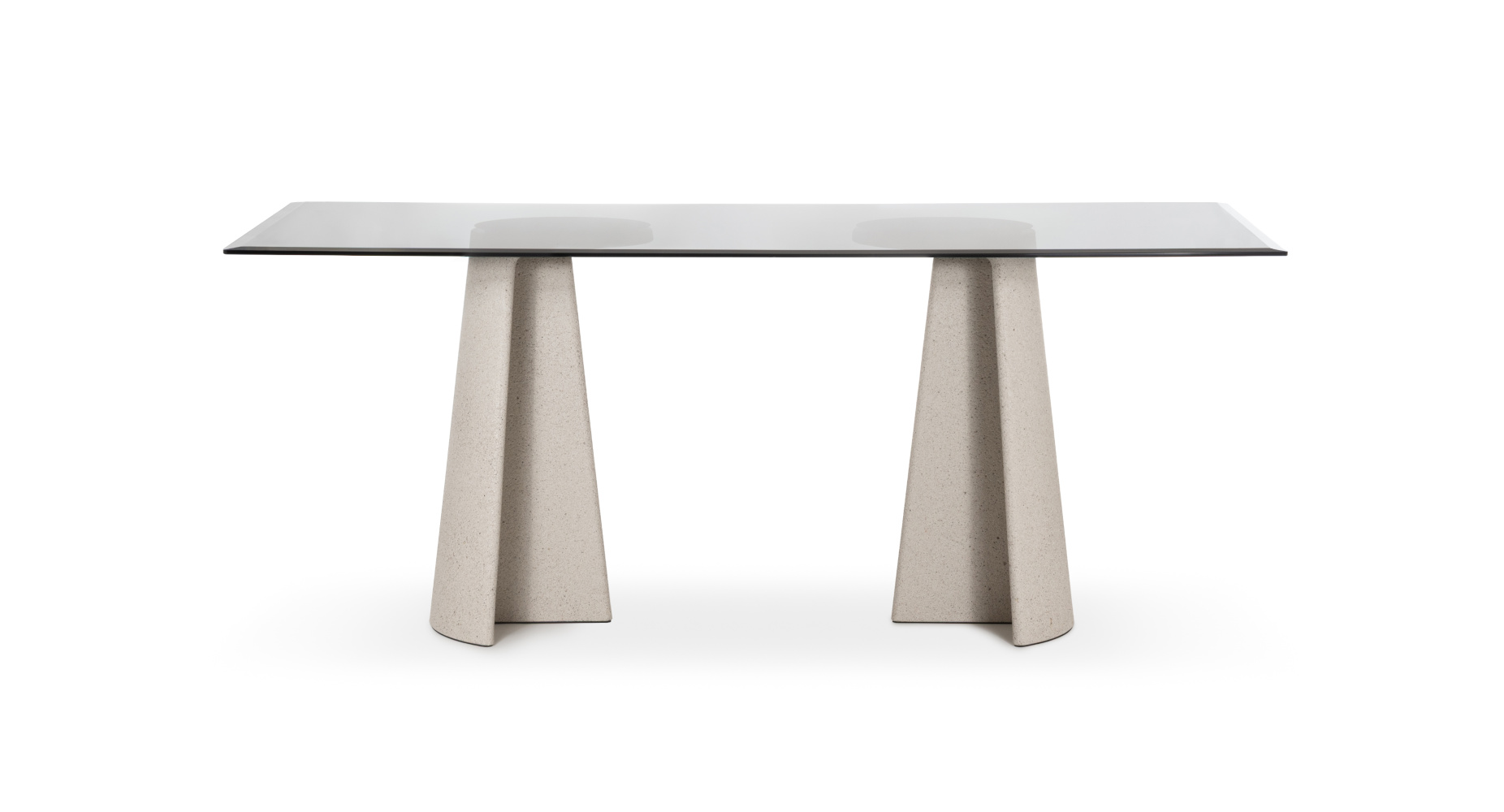 Ancora Tisch, 180 cm, rauchglas