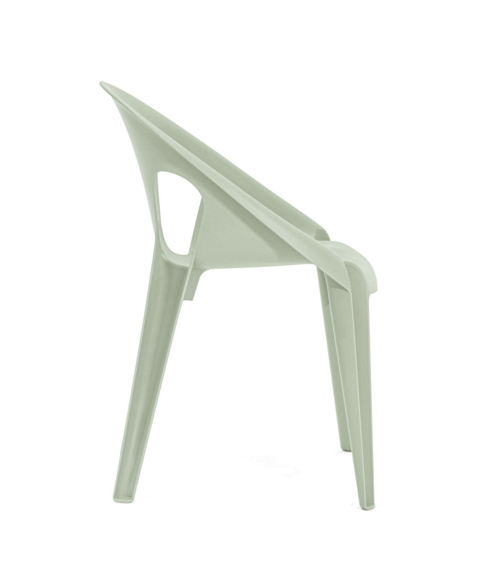 Magis Bell Chair dawn green, italienischer Designstuhl, ergonomisch, leicht, langlebig, farblich elegant
