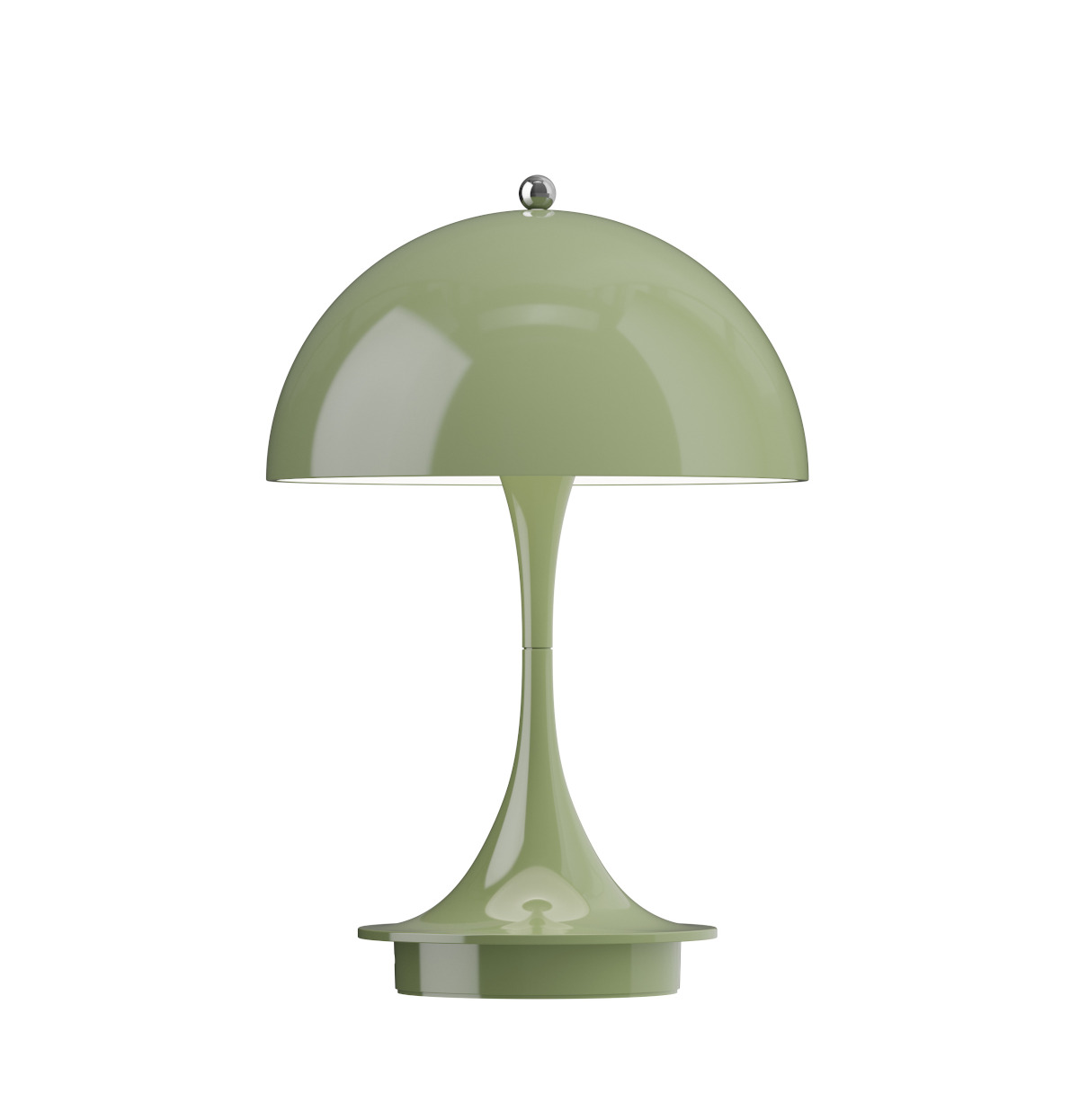 Panthella 160 LED Tischleuchte Opaque Moss Green Tragbare LED-Tischleuchte Panthella 160 in opaque moss green von Louis Poulsen, dimmbar, modern, für innen und außen