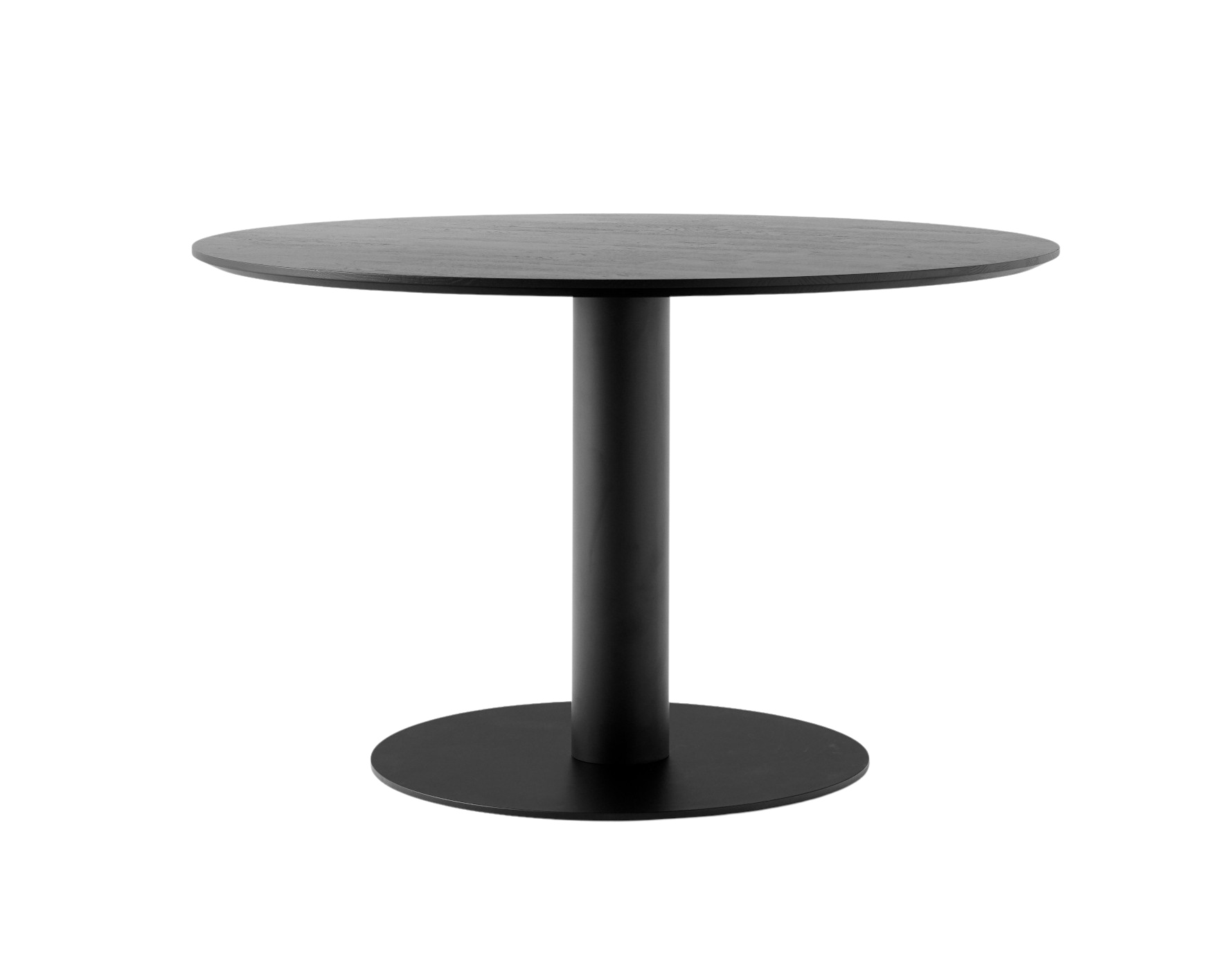 In Between SK12 Esstisch, Ø 120 cm, schwarz / eiche schwarz lackiert In Between SK12 Esstisch, Ø 120 cm, schwarz / eiche schwarz lackiert