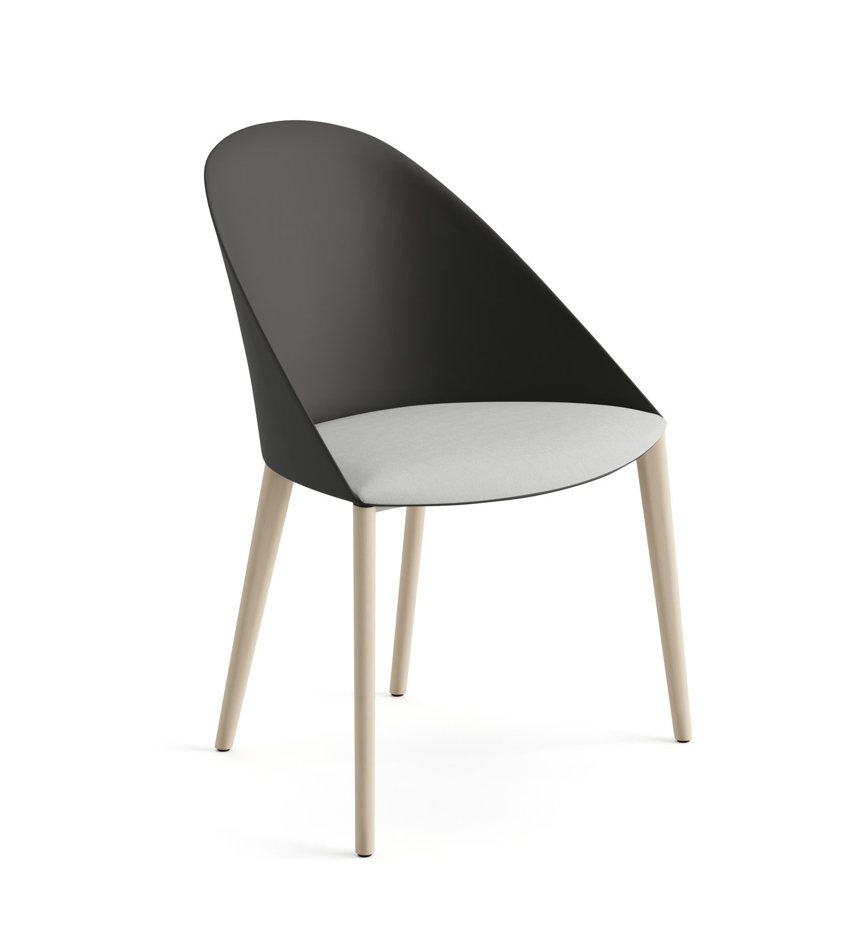 Cila Stuhl, kunststoff mit polstersitz #2205