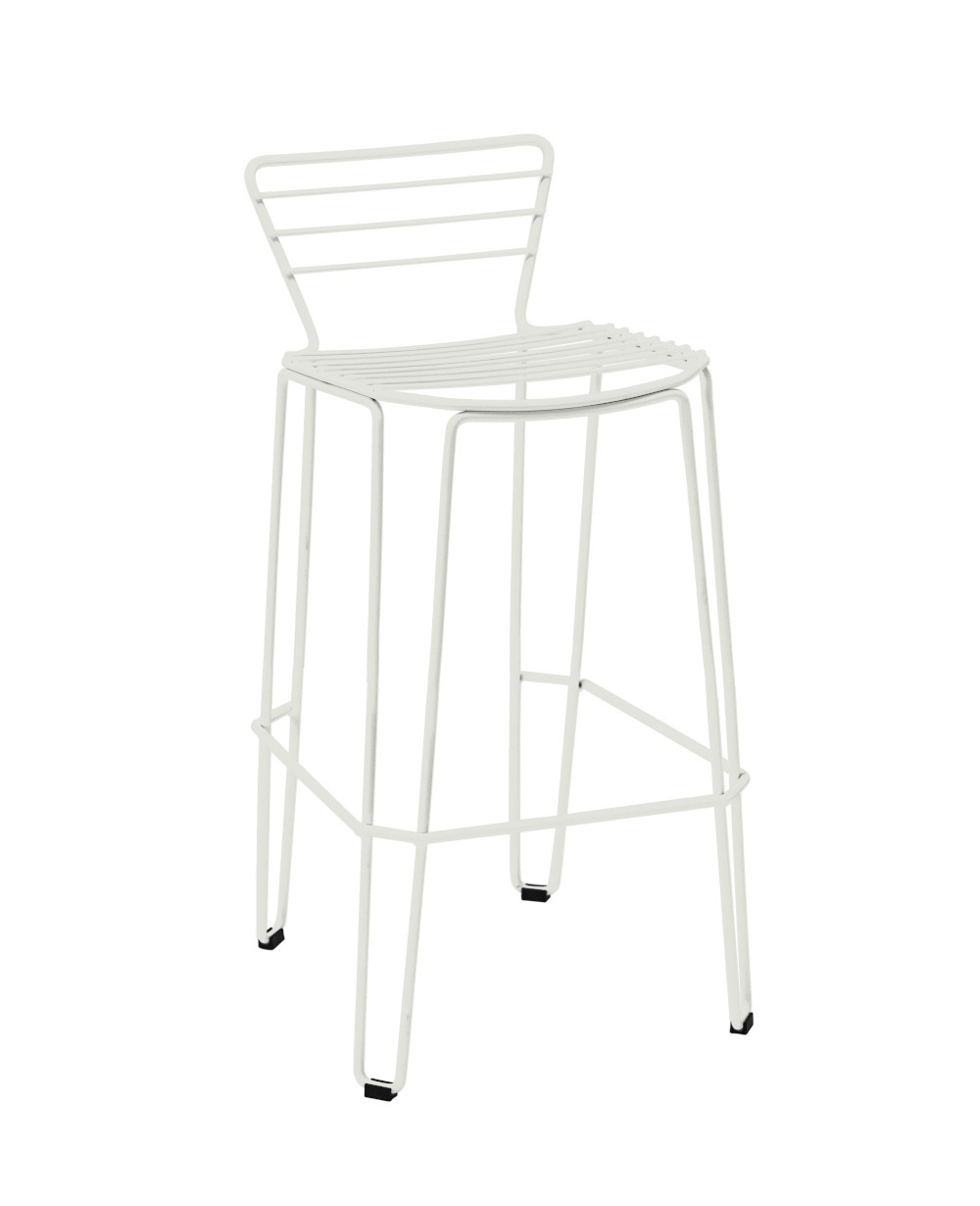 Menorca Barhocker, höhe 76 cm, kieselgrau