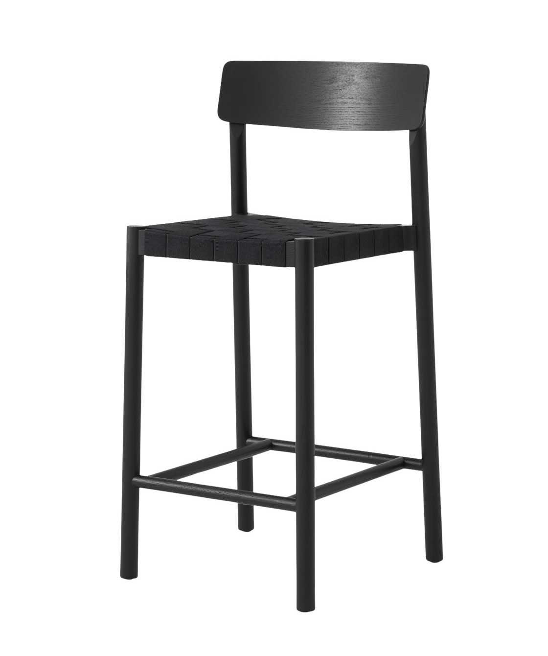 Betty TK12 Barhocker, höhe 65 cm, schwarz / gewebe schwarz