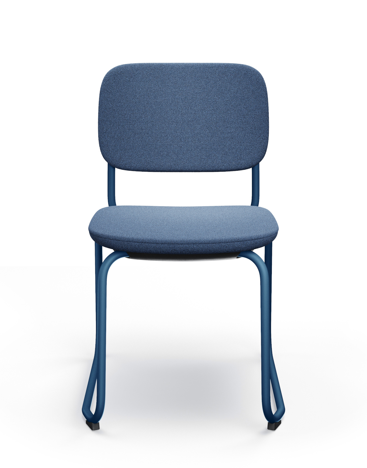 Normo 500V Stuhl, Kufengestell, Sitz und Rückenlehne gepolstert