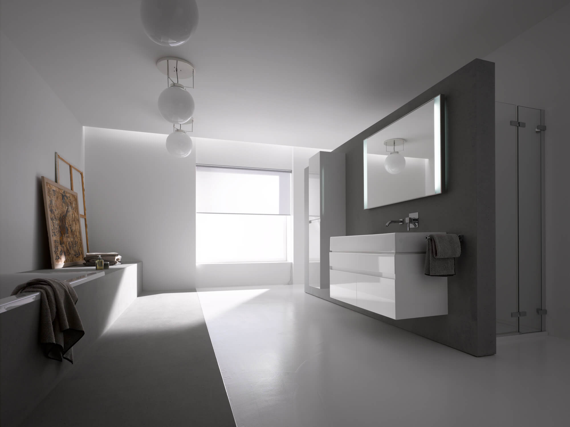 Tecnolumen DMB 26 Bauhaus-Deckenleuchte aus vernickeltem Metall, klassisches Bauhaus-Design, handgefertigt in Deutschland