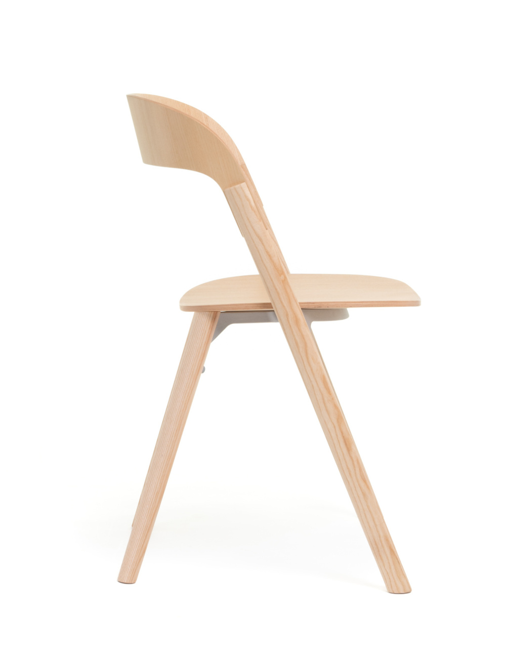 Magis Pila Stuhl natur, nachhaltiger Design-Stuhl, leicht, stapelbar, modernes italienisches Design