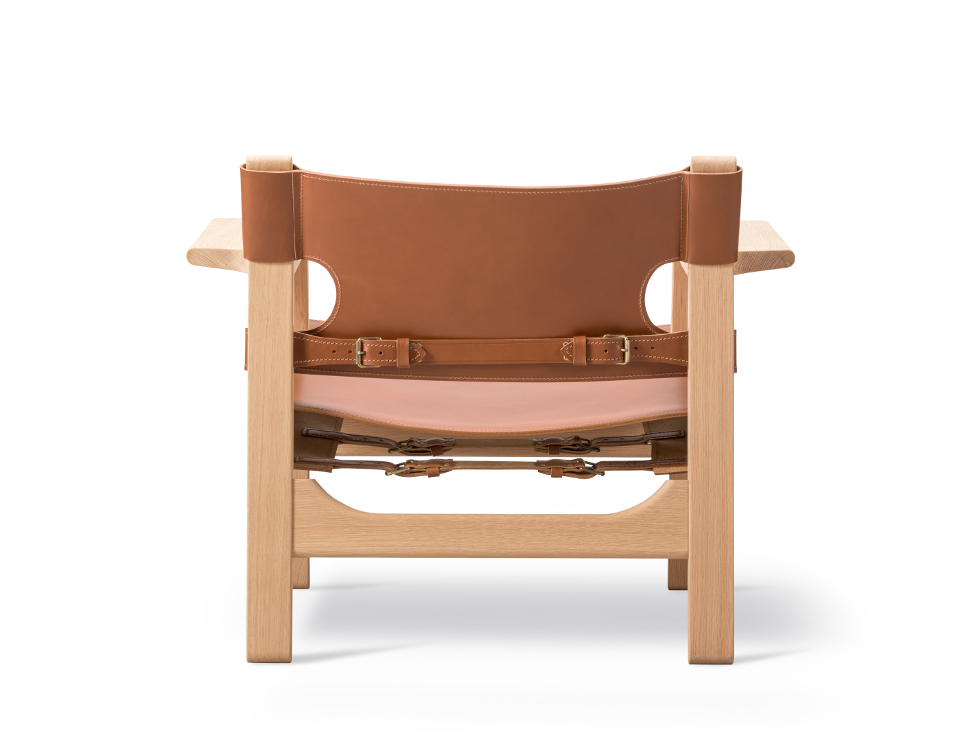 The Spanish Chair, walnuss geölt / leder schwarz