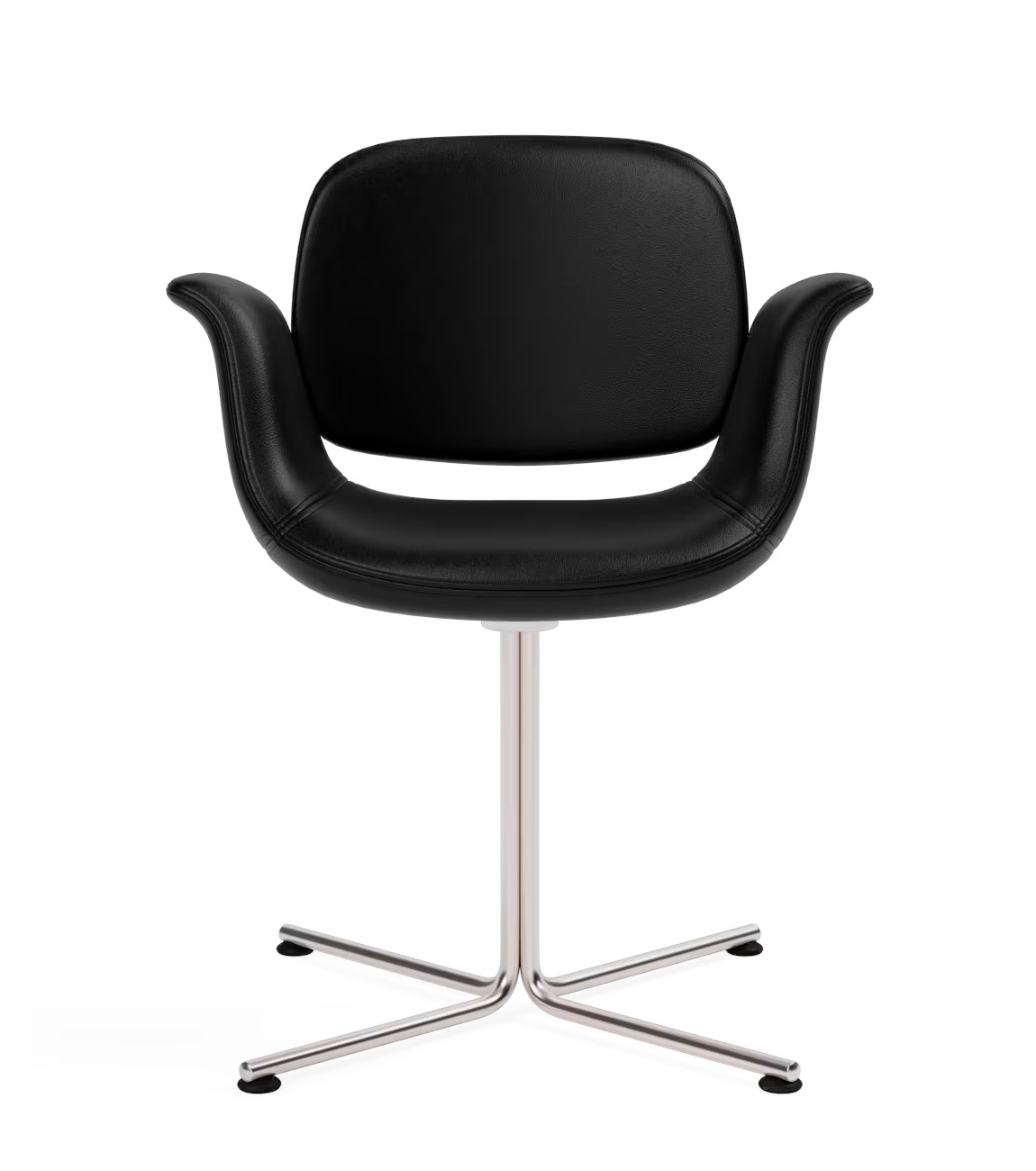 Flamingo Chair, leder max 98 schwarz